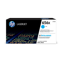 HP 656X Cyan Toner Cartridge (22,000 pages) - CF461X for HP LaserJet Enterprise M652 Printer