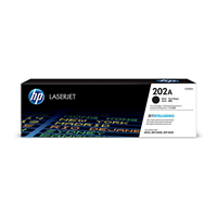 HP 202A Black Toner Cartridge (1,400 pages) - CF500A for HP Color LaserJet Pro MFP M280nw Printer