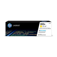 HP 202X Yellow Toner Cartridge (2,500 pages) - CF502X for HP Color LaserJet Pro M254dw Printer