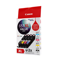 Canon CLI651XL Ink Value Pack - CLI651XLVP for Canon PIXMA MG6660 Printer