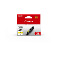 Canon CLI651XL Yellow Ink Cart - CLI651XLY for Canon PIXMA IP8760 Printer
