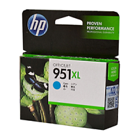 HP 951XL High Yield Cyan Ink Cartridge (up to 1500 pages) - CN046AA for HP Officejet Pro 8100 Printer