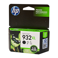 HP 932XL High Yield Black Ink Cartridge (1,000 pages) - CN053AA for HP Officejet 7610 Printer