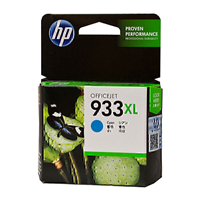HP 933XL High Yield Cyan Ink Cartridge (825 pages) - CN054AA for HP Officejet 7610 Printer