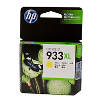 HP 933XL High Yield Yellow Ink Cartridge (825 pages) - CN056AA for HP Officejet 7610 Printer