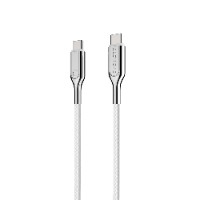 Armoured 2M USB-C to USB-C (USB 2.0) Cable (White)..