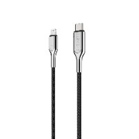 Armoured 1M Lightning to USB-C Cable (Black)..