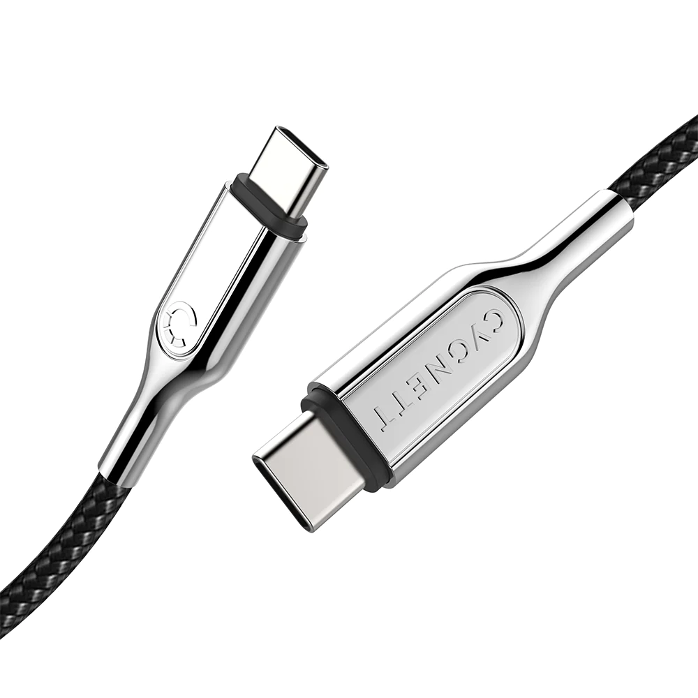 Cygnett Cygnett Armoured 50cm USB-C to USB-C (USB 2.0) Cable  (Black)
