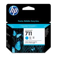 HP 711 29ml Cyan Ink Cartridge CZ130A for HP Designjet T120 Printer