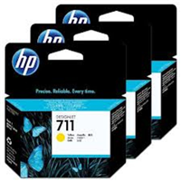 HP 711 3-pack29ml Yellow CZ136A for HP Designjet T520 Printer