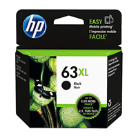 HP 63XL High Yield Black Ink Cartridge (430 pages) - F6U64AA for HP Envy 4510 Printer