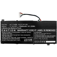 Compatible Acer Battery  GENAC-BA0009 TravelMate X3410-MG-51V0