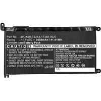 Battery for Dell WDX0R, 42Wh 3500mAh 11...