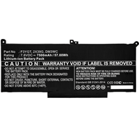 Battery for Dell F3YGT, 59.66Wh 7850mAh ..