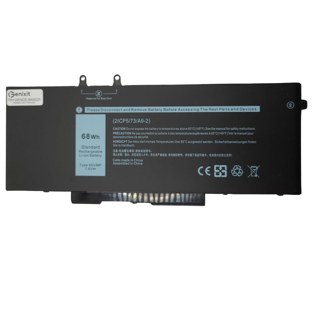 GENDE-BA0025 - Compatible Battery for Dell 4GVMP, 4 Cell 68Wh, Li-ion