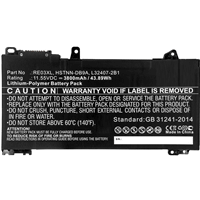 Battery for HP RE03XL, 43.89Wh 3800mAh 1..