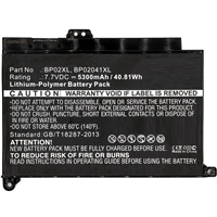 Battery for HP, 40.81Wh 5300mAh 7.7V Li-..