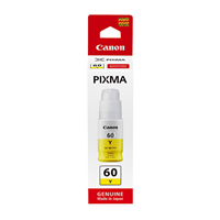 Canon GI60 Yellow Ink Bottle 7,700 pages - GI60Y for Canon PIXMA Endurance G6060 Printer