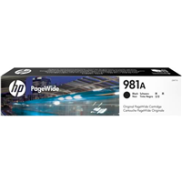 HP 981A BLACK PAGEWIDE CRTG - J3M71A for HP Pagewide Color 556xh Printer
