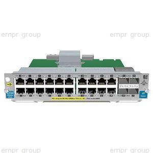 HPE Part J9549A HPE ProCurve Switch zl 20P Gig-T / 4P SFP v2 Module - Includes 20 RJ45 10/100/1000BASE-T autosensing ports and four Small Form-factor Pluggable (SFP) ports - PoE is NOT supported on this module
