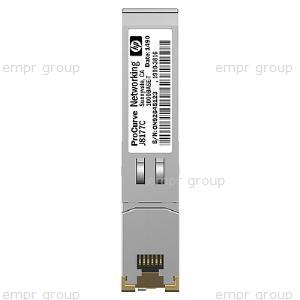 HPE Part JD089B HPE X120 1Gb SFP RJ45 T Transceiver - Small Form-factor Pluggable (SFP) Gigabit transceiver using 1000BaseT technology - Has one RJ-45 1000BASE-T port - Requires Category 5 100-ohm UTP or STP cable or better - NOT Supported in the JD367A interface module