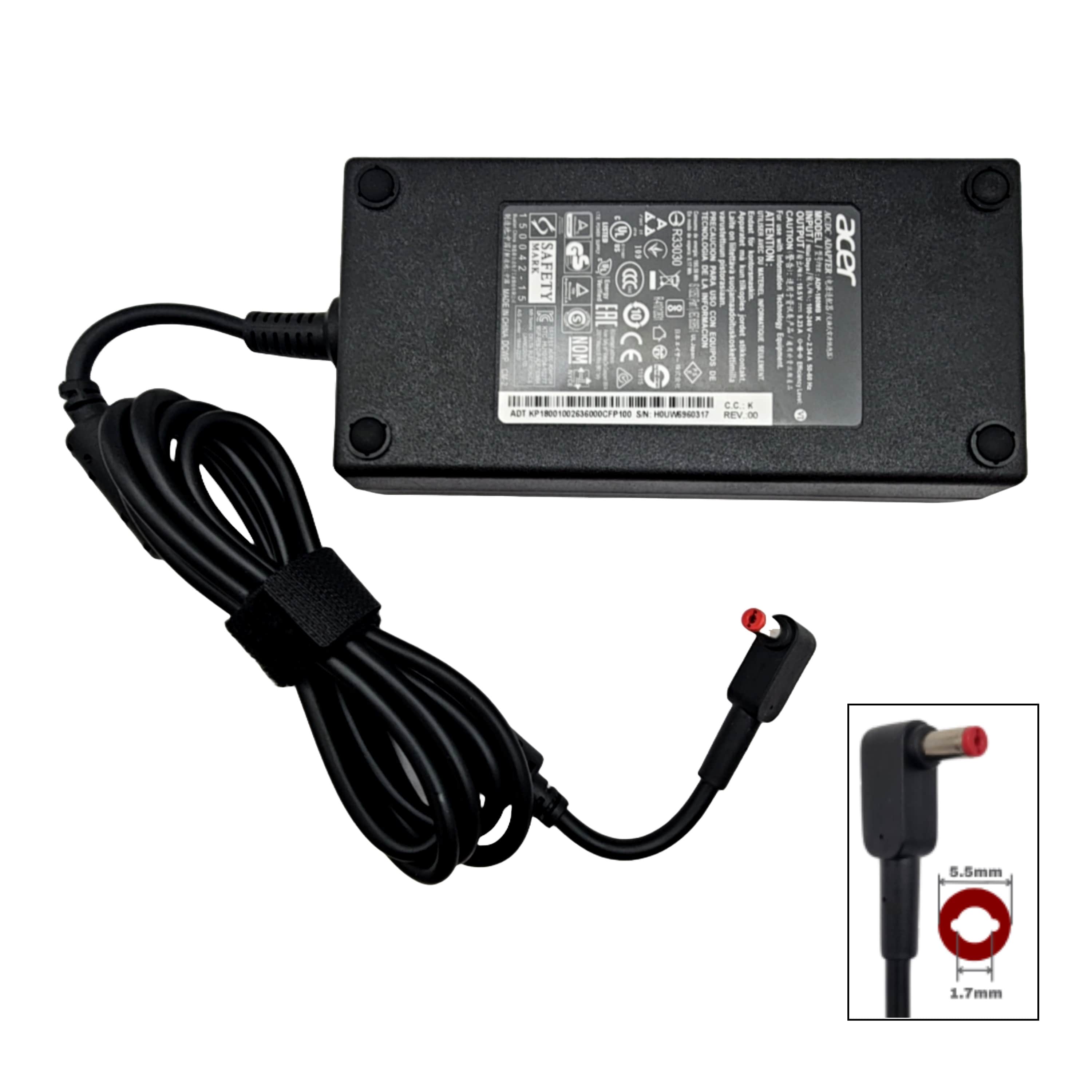 Acer Laptop Charger 180W 5.5mm - KP.18001.002