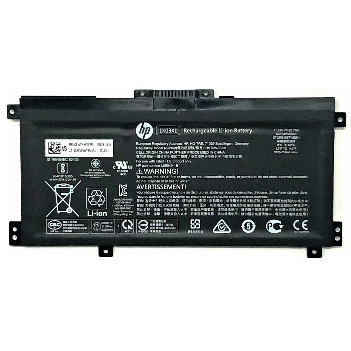 HP  battery L09281-855