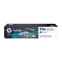 HP 976Y Cyan Ink Cartridge (up to 13,000 pages) - L0R05A for HP Pagewide Printer