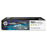 HP 981Y EXTRA HIGH YIELD YELLOW PAGEWIDE - L0R15A for HP Pagewide Color 586dn Printer