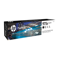 HP 975X Black Ink Cartridge (up to 10,000 pages) - L0S09AA for HP Pagewide Managed P57750dw Printer