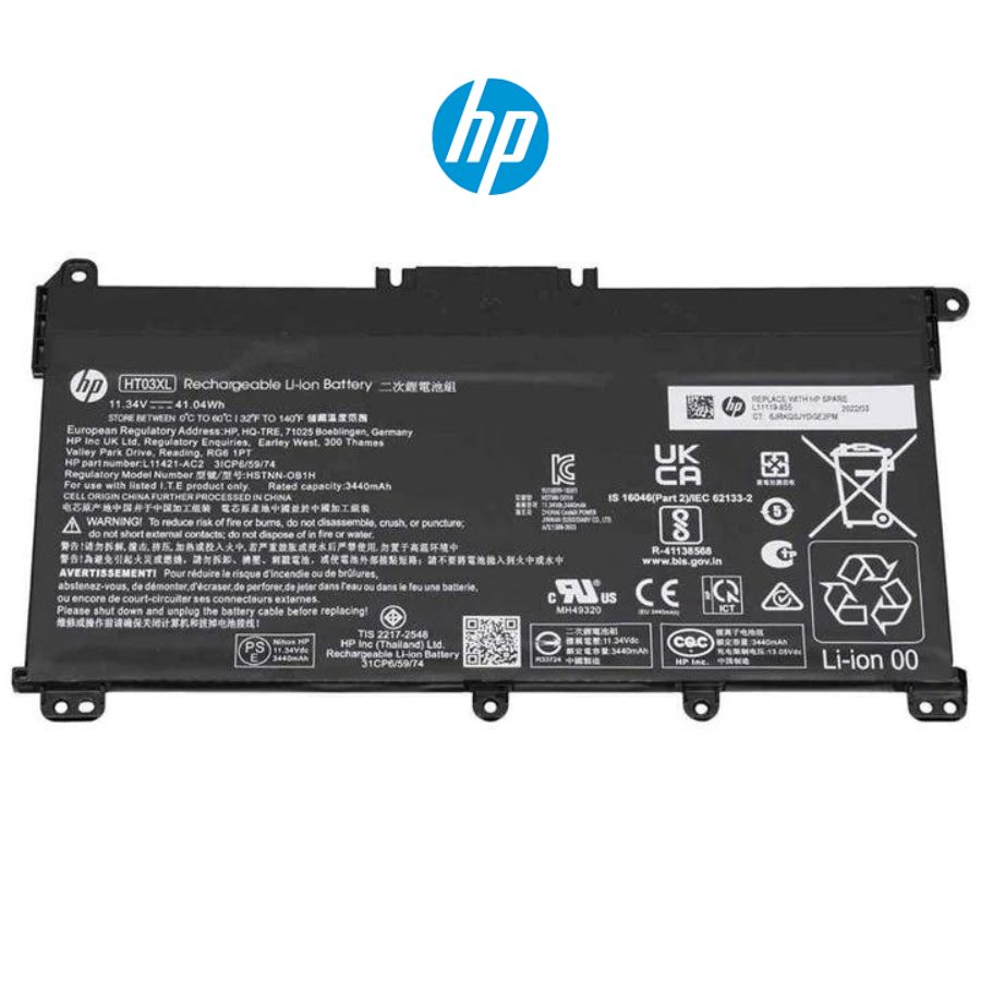 HP Part L11119-855 Original HP 3 Cell Battery, 41Wh, 3.6Ah, Li-ion, HT03041XL-PR+PL [HT03XL]