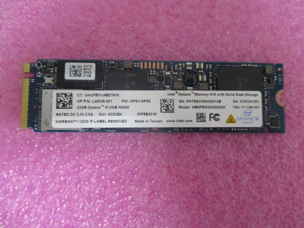 OMEN by HP Laptop 15-dh0132TX (7QG63PA) Drive (SSD) L57352-001