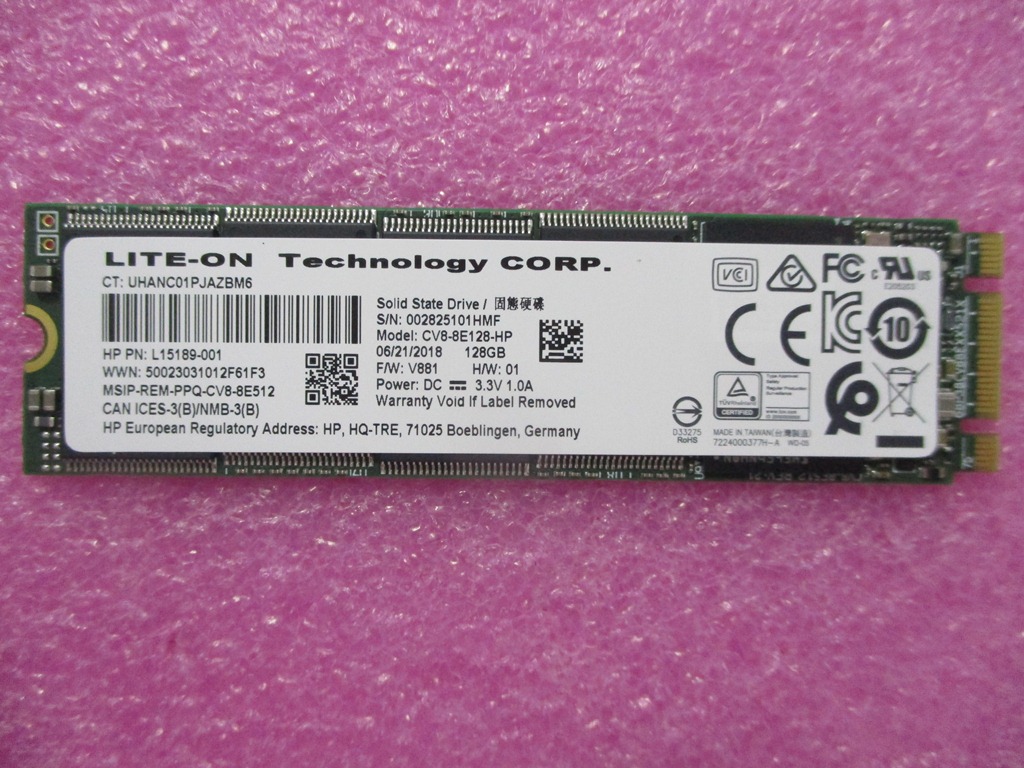 HP LAPTOP 14-DQ0017CA  (7ZX73UA) Drive (SSD) L61958-001