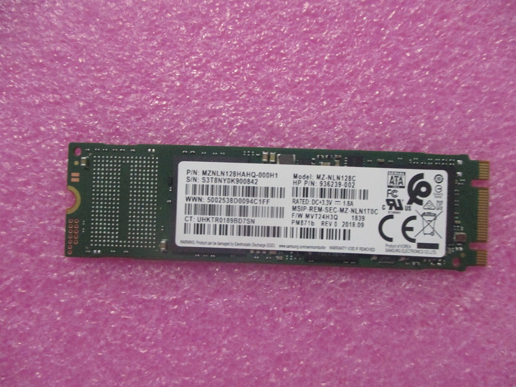 HP mt45 R3-3300U 14 8GB/128 PC - 1Y481UA Drive (SSD) L62973-001