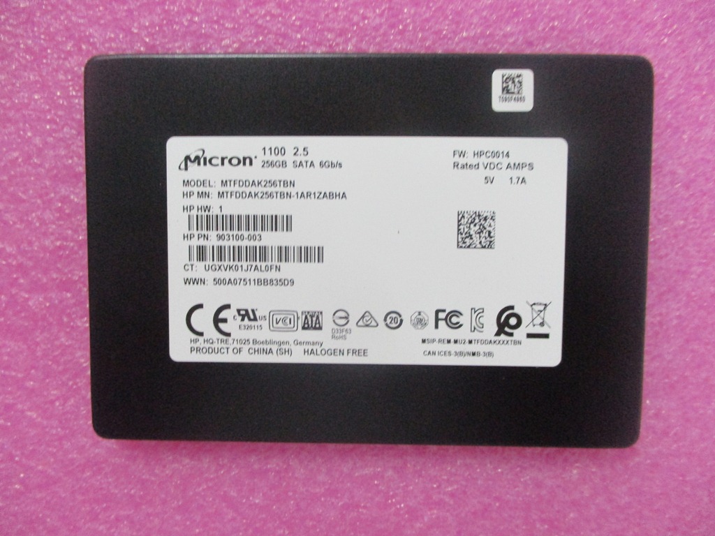 HP ZBook 17 G6 (9EM97US) Drive (SSD) L67987-001
