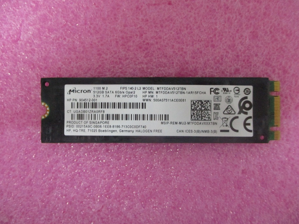 HP ZBook 15 G6 (8GW81US) Drive (SSD) L68860-001