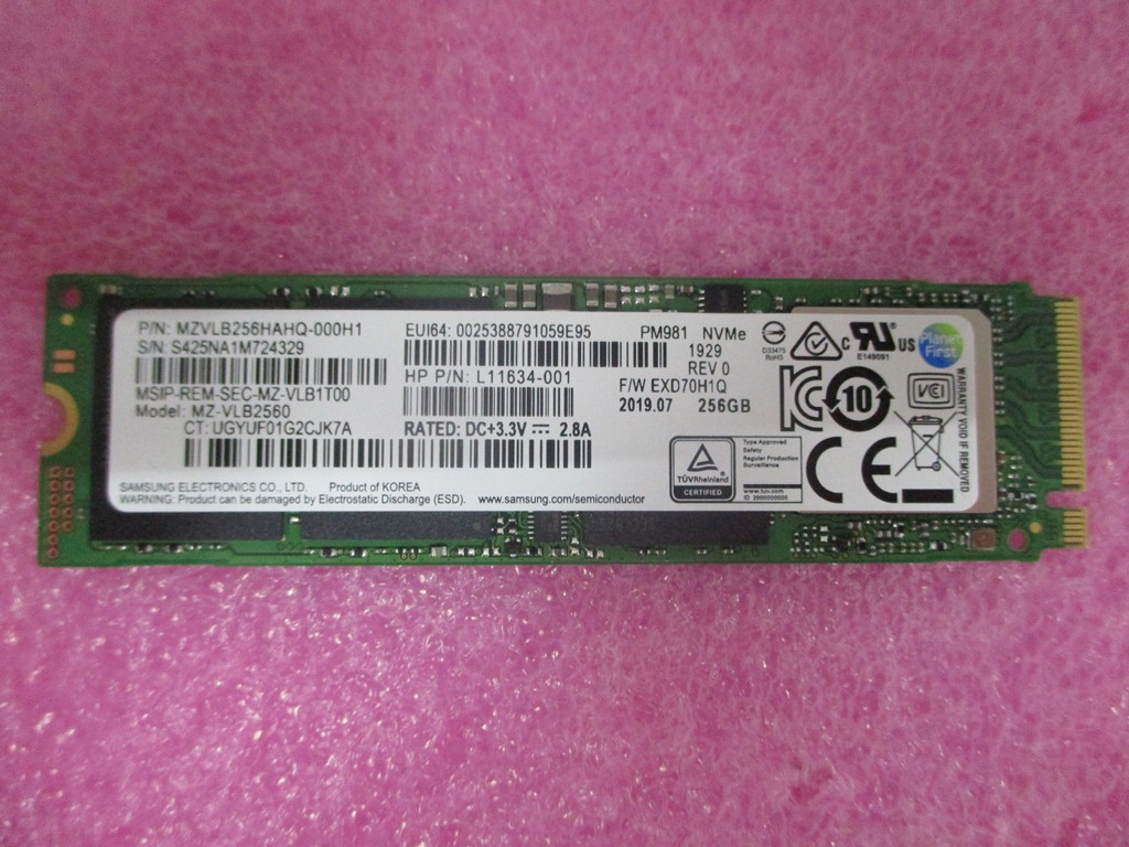 HP ZBook 17 G6 (6TW71ES) Drive (SSD) L76721-001