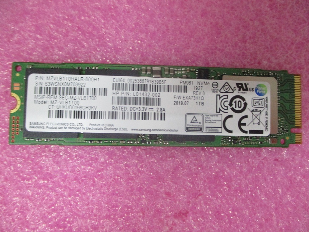 HP ZBook 17 G6 (9WC26EP) Drive (SSD) L76723-001