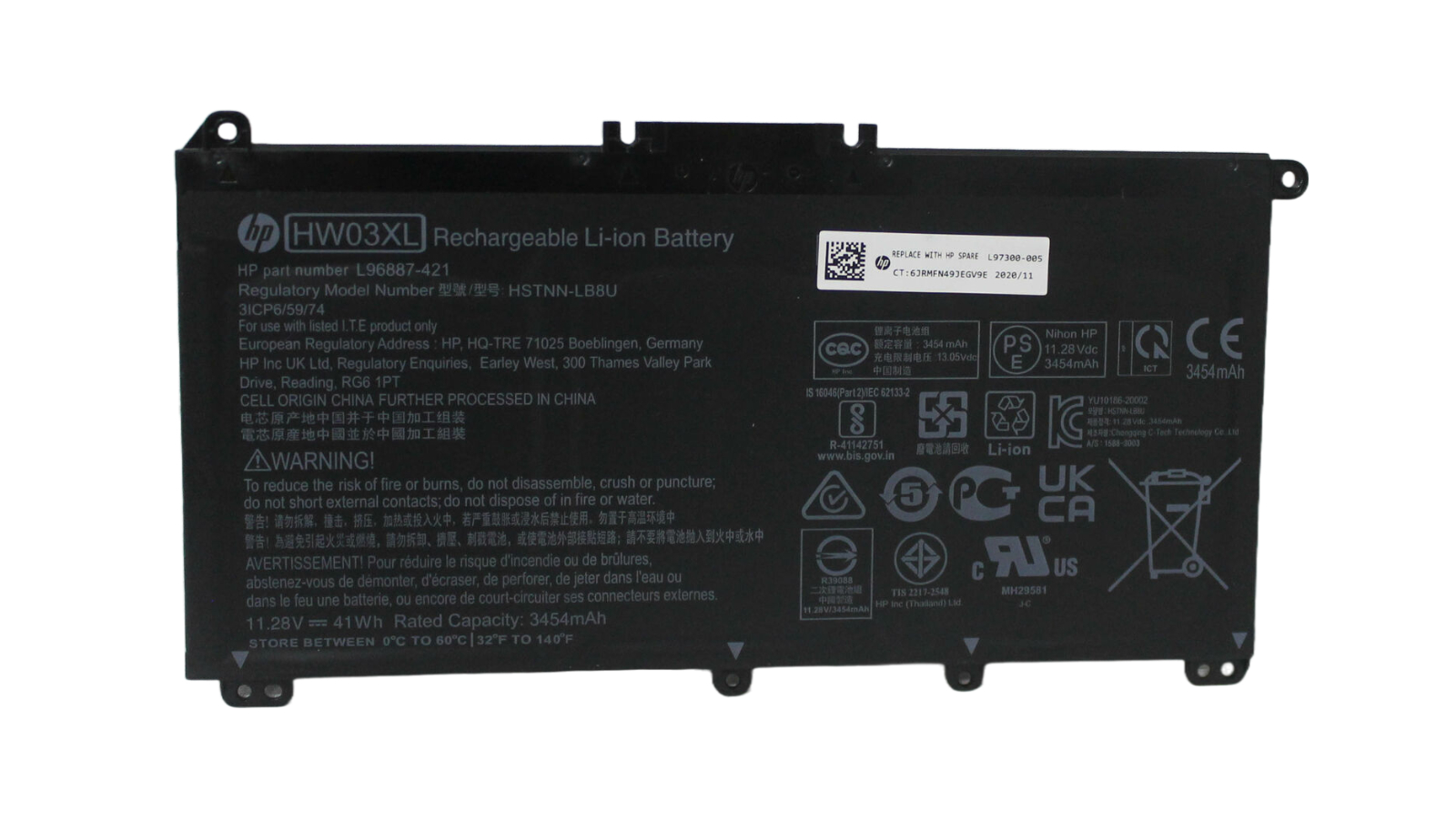 HP  battery L97300-005