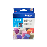 Brother LC133 Cyan Ink Cart - LC-133C for Brother Printer
