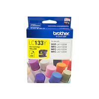 Brother LC133 Yellow Ink Cart - LC-133Y for Brother MFC-J650DW Printer