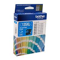 Brother LC135XL Cyan Ink Cart - LC-135XLC for Brother DCP Series Printer