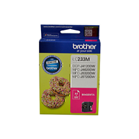Brother LC233 Magenta Ink Cart Up to 550 pages - LC-233MS for Brother MFC-J4620DW Printer