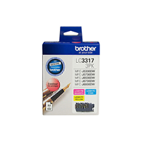 Brother LC3317 CMY Colour Pack - LC-3317-3PK for  Printer