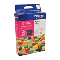 Brother LC40 Magenta Ink Cart - LC-40M for Brother DCP-J725DW Printer