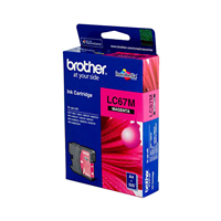 Brother LC67 Magenta Ink Cart - LC-67M for Brother DCP-395CN Printer