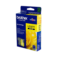 Brother LC67 Yellow Ink Cart - LC-67Y for Brother MFC-6890CDW Printer