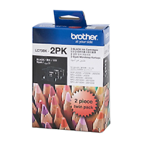 Brother LC73 Black Twin Pack - LC-73BK-2PK for Brother MFC-J6510DW Printer