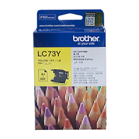 Brother LC73 Yellow Ink Cart - LC-73Y for Brother DCP-J525W Printer