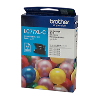 Brother LC77XL Cyan Ink Cart - LC-77XLC for Brother MFC-J625DW Printer
